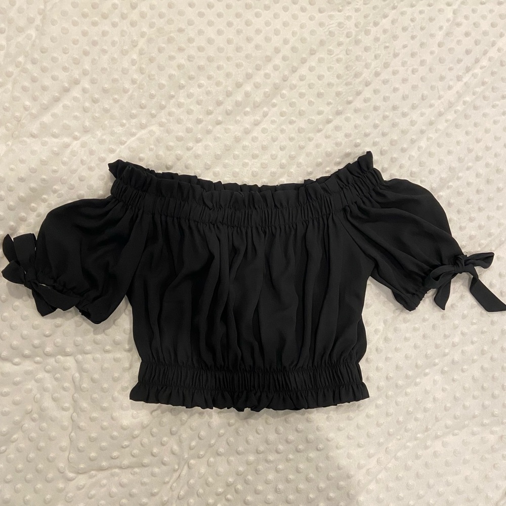 Off the shoulder crop top